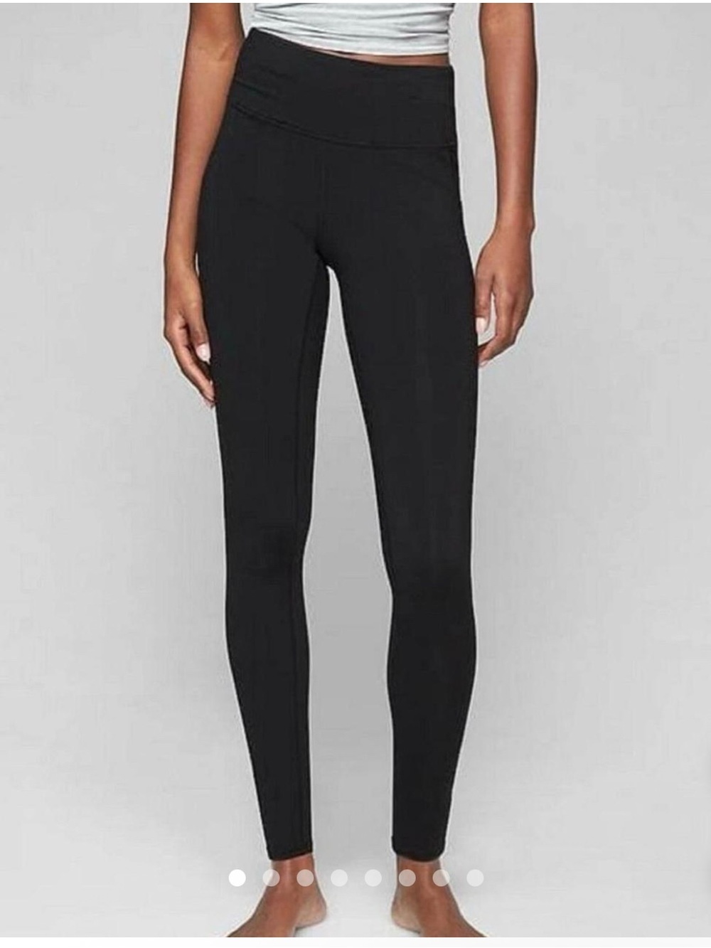Athleta High Rise Chaturanga Tight Black Solid Athletic Leggings Women’s Size L